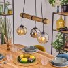 Koyoto hanging light, globe light, pendant light Ecru, black, 3-light sources