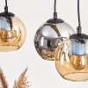 Koyoto hanging light, globe light, pendant light Ecru, black, 3-light sources