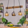 Koyoto hanging light, globe light, pendant light Ecru, black, 3-light sources