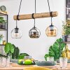 Koyoto hanging light, globe light, pendant light Ecru, black, 3-light sources
