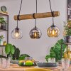 Koyoto hanging light, globe light, pendant light Ecru, black, 3-light sources