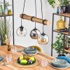 Koyoto hanging light, globe light, pendant light Ecru, black, 3-light sources