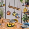 Koyoto hanging light, globe light, pendant light Ecru, black, 3-light sources