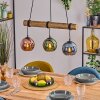 Koyoto hanging light, globe light, pendant light Ecru, black, 3-light sources