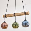 Koyoto hanging light, globe light, pendant light Ecru, black, 3-light sources