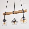 Koyoto hanging light, globe light, pendant light Ecru, black, 3-light sources
