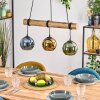 Koyoto hanging light, globe light, pendant light Ecru, black, 3-light sources