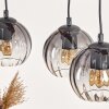 Koyoto hanging light, globe light, pendant light Ecru, black, 3-light sources