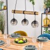 Koyoto hanging light, globe light, pendant light Ecru, black, 3-light sources