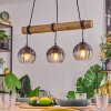 Koyoto hanging light, globe light, pendant light Ecru, black, 3-light sources