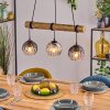 Koyoto hanging light, globe light, pendant light Ecru, black, 3-light sources