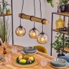 Koyoto hanging light, globe light, pendant light Ecru, black, 3-light sources