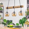 Koyoto hanging light, globe light, pendant light Ecru, black, 3-light sources