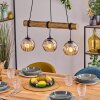 Koyoto hanging light, globe light, pendant light Ecru, black, 3-light sources
