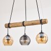 Koyoto hanging light, globe light, pendant light Ecru, black, 3-light sources