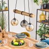 Koyoto hanging light, globe light, pendant light Ecru, black, 3-light sources