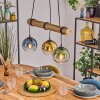 Koyoto hanging light, globe light, pendant light Ecru, black, 3-light sources
