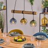 Koyoto hanging light, globe light, pendant light Ecru, black, 3-light sources