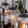 Gastor hanging light, globe light, pendant light Amber, clear, Smoke-coloured, 3-light sources