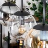 Gastor hanging light, globe light, pendant light Amber, clear, Smoke-coloured, 3-light sources