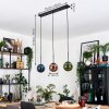 Gastor hanging light, globe light, pendant light blue, green, coppery, 3-light sources