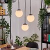 Gastor hanging light, globe light, pendant light white, 3-light sources