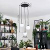 Gastor hanging light, globe light, pendant light white, 3-light sources