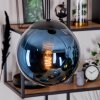Gastor hanging light, globe light, pendant light blue, green, coppery, 3-light sources