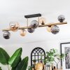 Chehalis ceiling light, globe light gold, black, 10-light sources