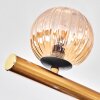 Chehalis ceiling light, globe light gold, black, 10-light sources