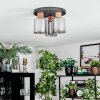 Mador ceiling light Ecru, black, 3-light sources
