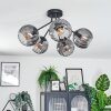 Koyoto ceiling light, globe light 52 cm Smoke-coloured, 5-light sources