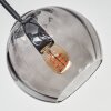 Koyoto ceiling light, globe light 52 cm Smoke-coloured, 5-light sources