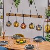 Ripoll hanging light, globe light, pendant light Ecru, black, 5-light sources