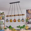 Ripoll hanging light, globe light, pendant light Ecru, black, 5-light sources