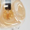 Ripoll ceiling light, globe light Amber, clear, Smoke-coloured, 6-light sources