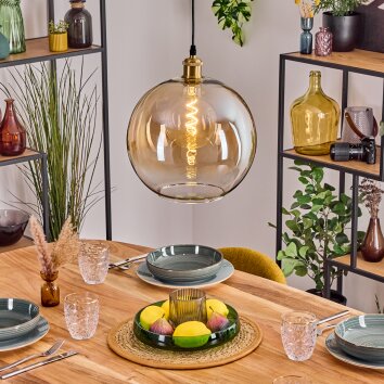 Koyoto hanging light, globe light, pendant light gold, 1-light source