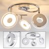 Prag ceiling spotlight LED chrome, 3-light sources