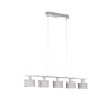 Pendant Light WOFI CIARA chrome, 5-light sources