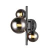 WOFI VILLA Wall Light chrome, black, 3-light sources