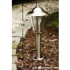 Brilliant Neil outdoor pedestal light stainless steel, 1-light source