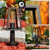 JUANICO pedestal light black, 1-light source