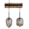 Globo LOREY Pendant Light Dark wood, black, 4-light sources