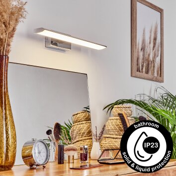 MORGES mirror light LED chrome, white, 1-light source