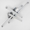 ISKUT Ceiling Light LED chrome, 4-light sources