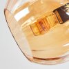 Koyoto ceiling light, globe light 52 cm Amber, 5-light sources