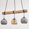Ripoll hanging light, globe light, pendant light Ecru, black, 3-light sources