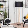 Flemming floor lamp Ecru, black, 1-light source