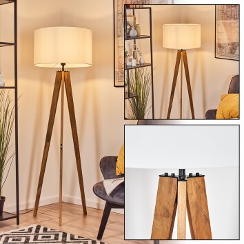 Flemming floor lamp Ecru, black, 1-light source