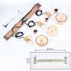 Sumar hanging light, pendant light brown, 3-light sources